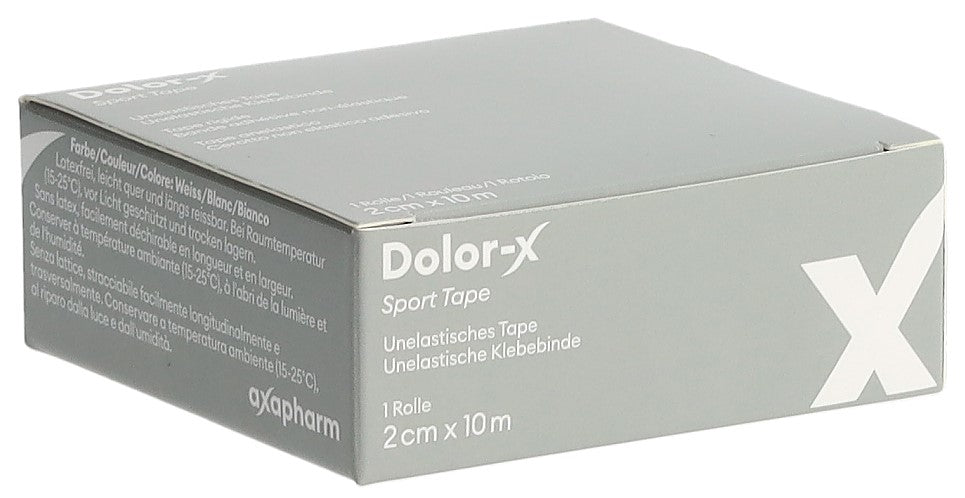 DOLOR-X Kinesio Tape Sport 2 cm x 10 m Blanc Soulagement Douleur | Efficacité Pro