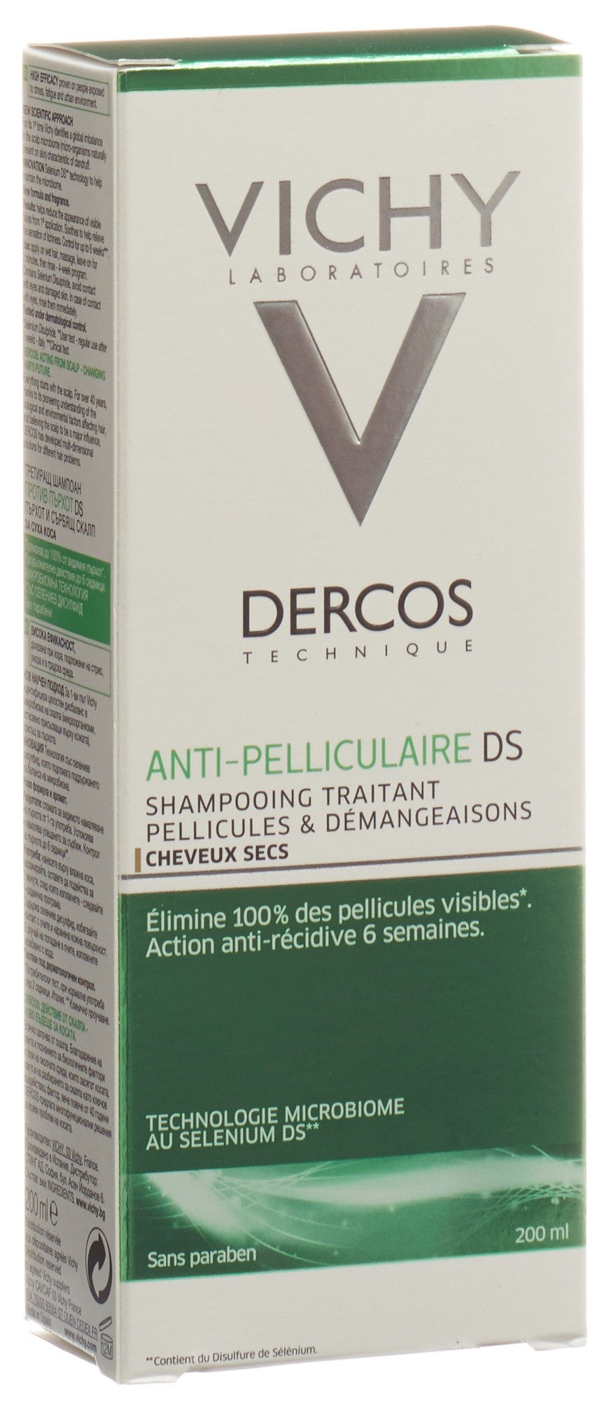 VICHY Dercos Shampoo Anti-Pell chev sec FR 200 ml