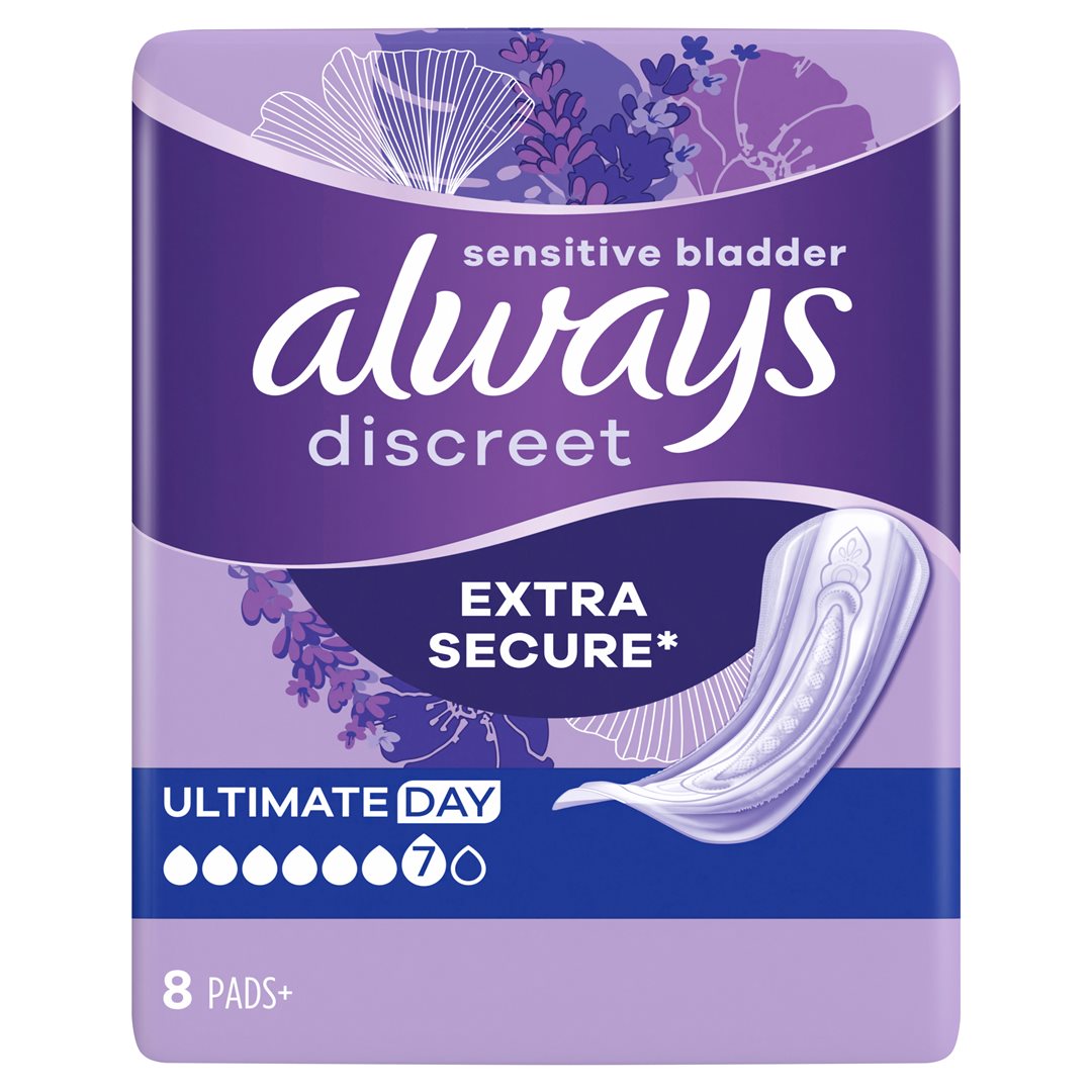 ALWAYS Discreet Ultimate Jour Protège-slips Incontinence 8 Pièces