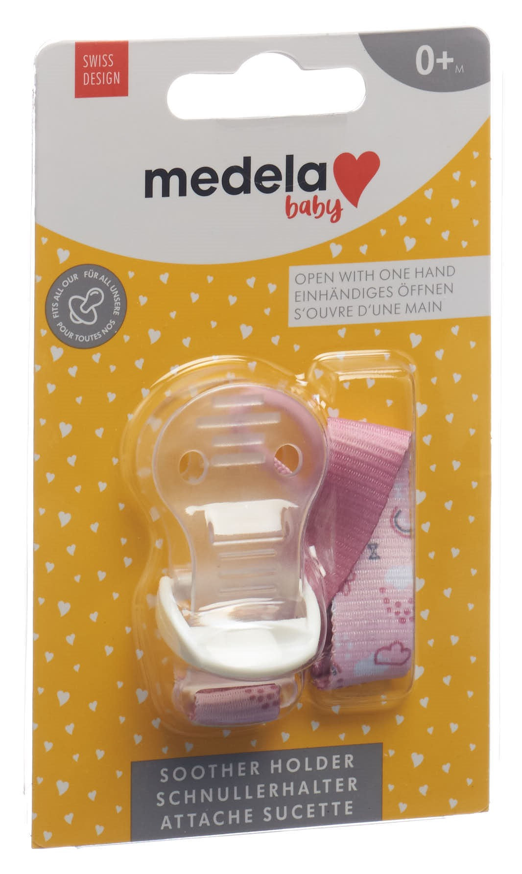 Medela Attache-sucette Bébé Rose Sécurisé | Accessoire Essentiel