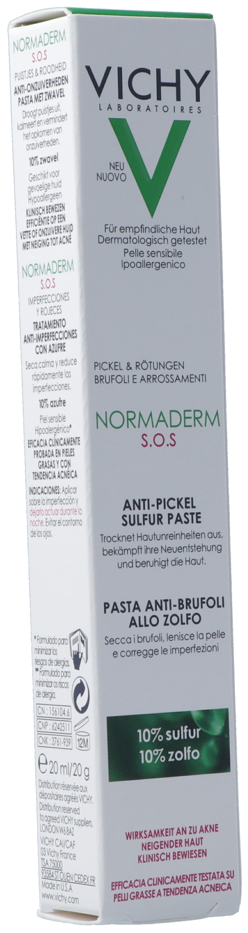 VICHY Normaderm SOS pâte anti-bouton soufre 20 ml