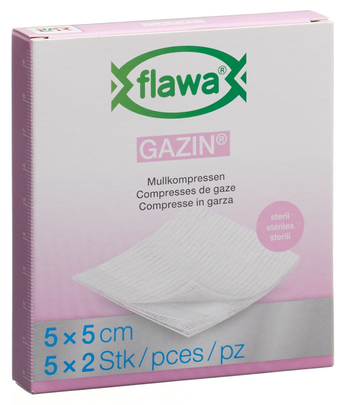 FLAWA Compresses Gazes Stériles 5x5cm | Lot de 10