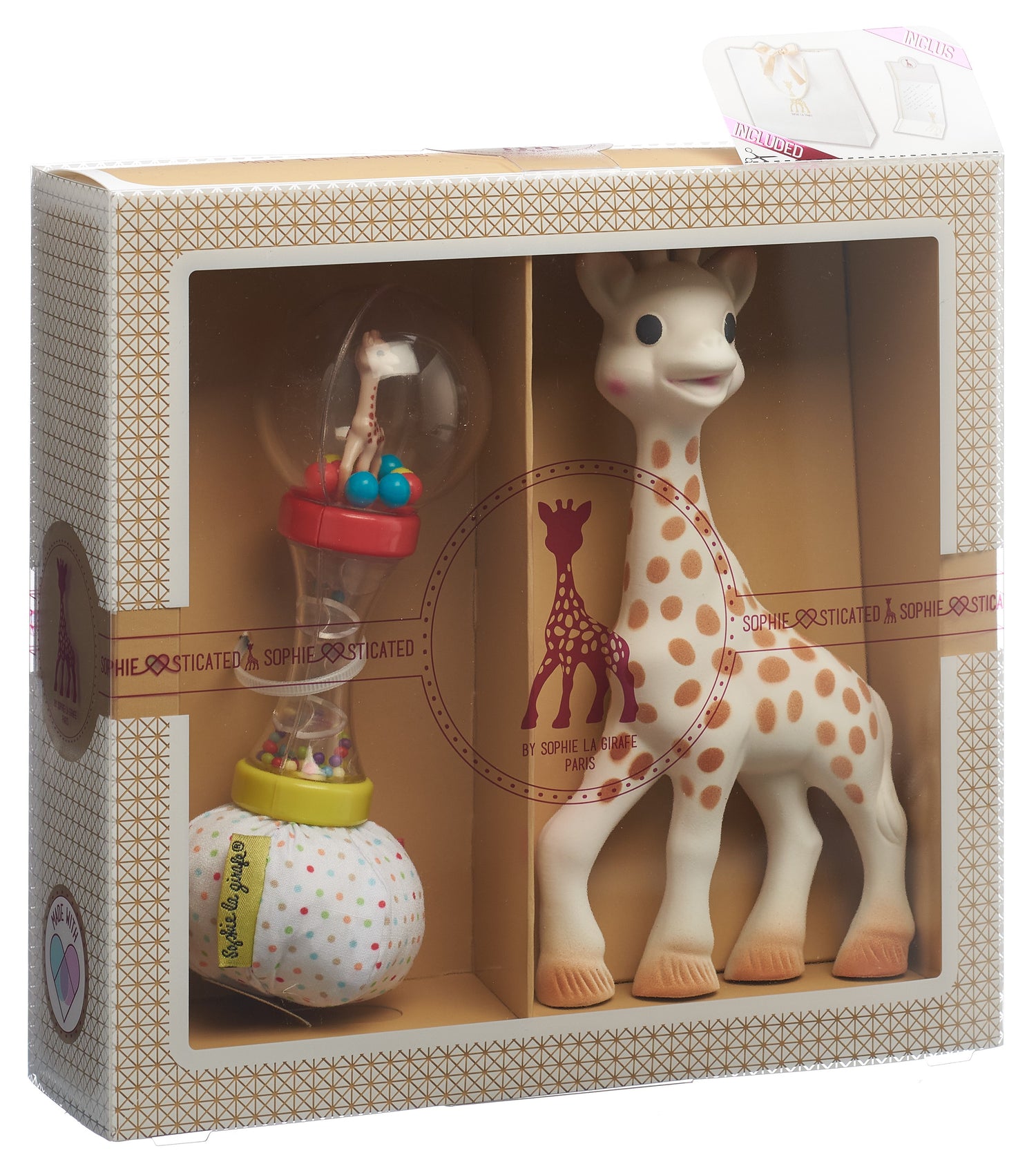 Sophie la Girafe Coffret Création Classique 4 Pièces | Cadeau Bébé Essentiel