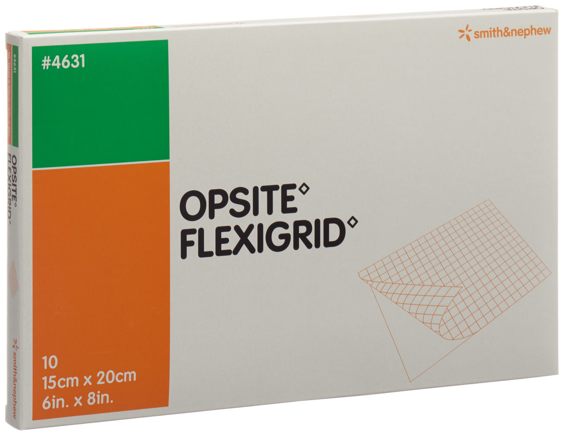 OPSITE FLEXIGRID Pansement Film Transparent 15 x 20 cm | Soin Cicatrisation