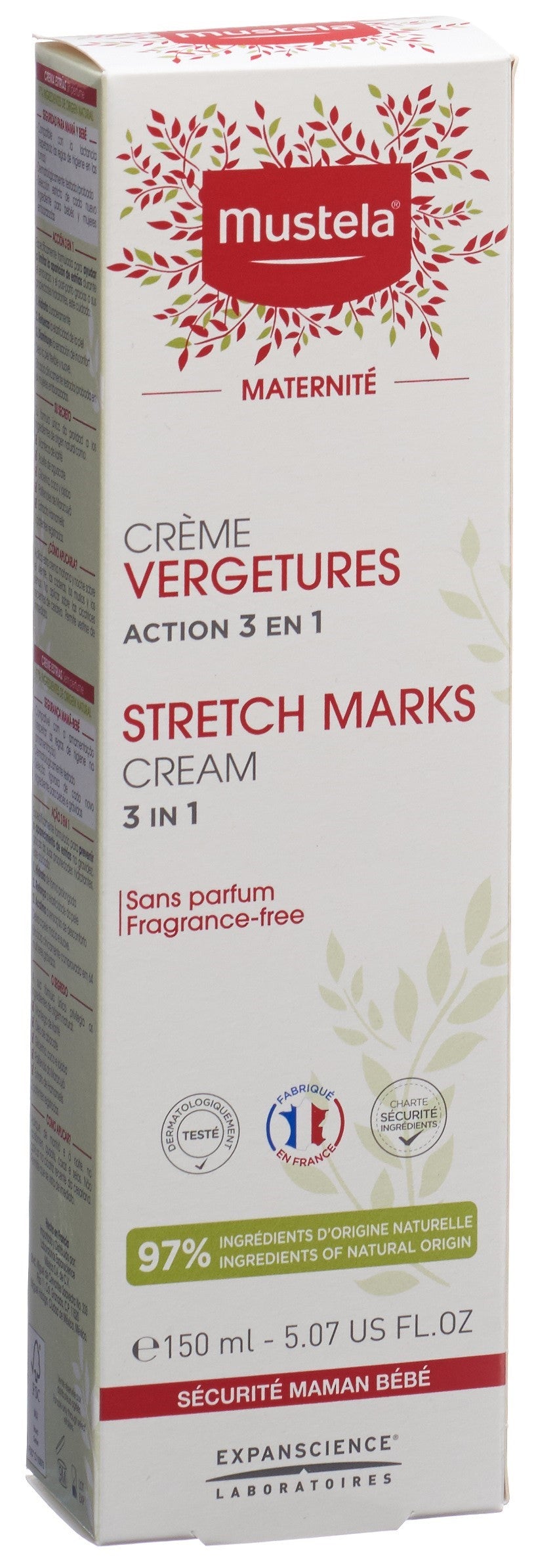Mustela Maternité Crème Vergetures Prévention 150 ml