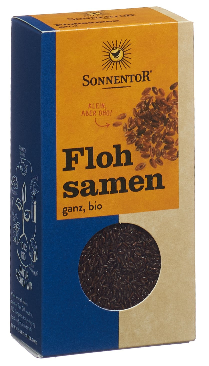 SONNENTOR Psyllium Bio Entier 90 g | Fibres Douces Transit