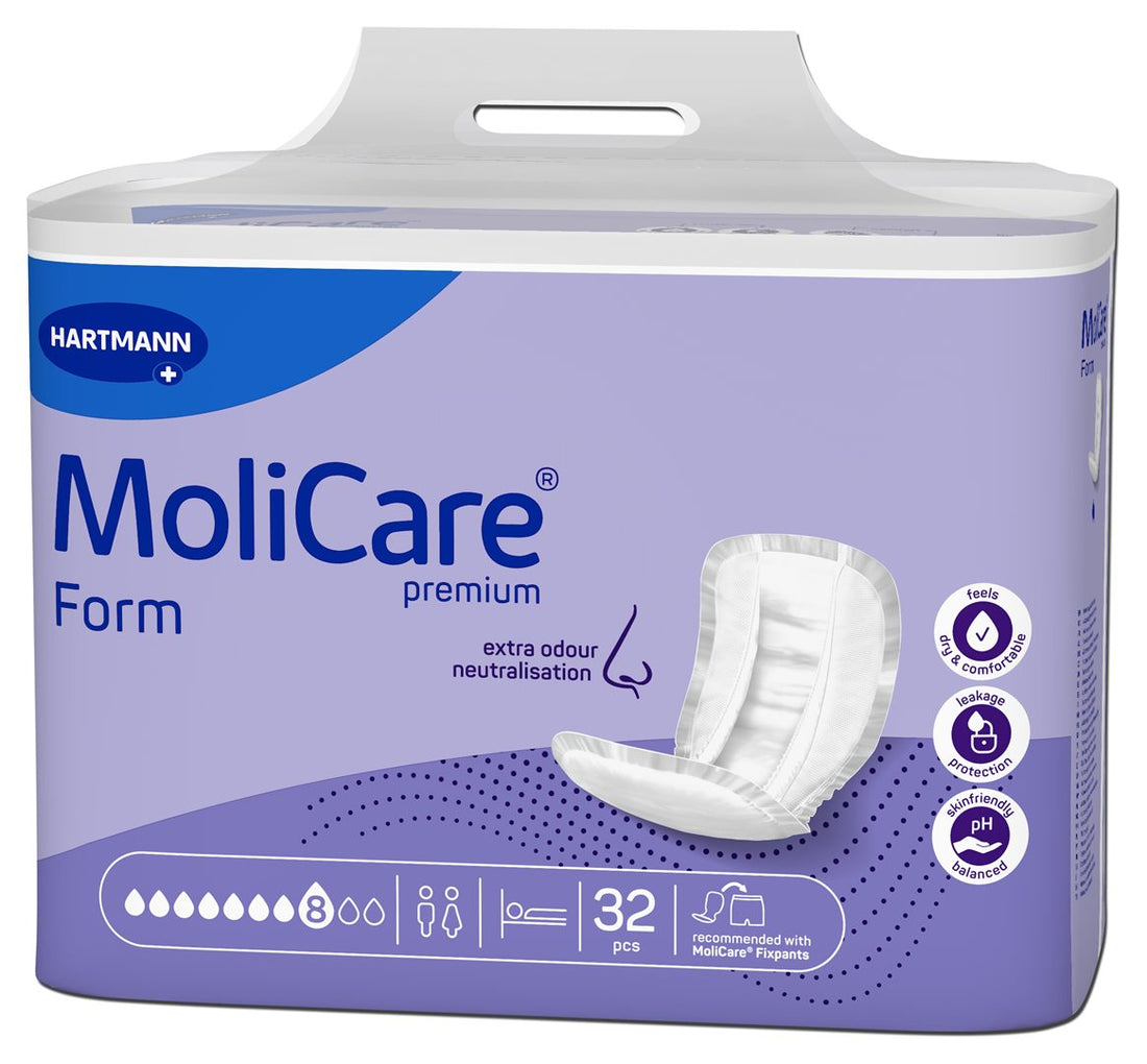 MOLICARE Premium Form 8 Protections Anatomiques 32 pièces
