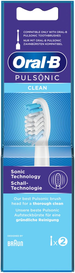 Oral-B Pulsonic Clean Brossettes Électriques | Lot de 2