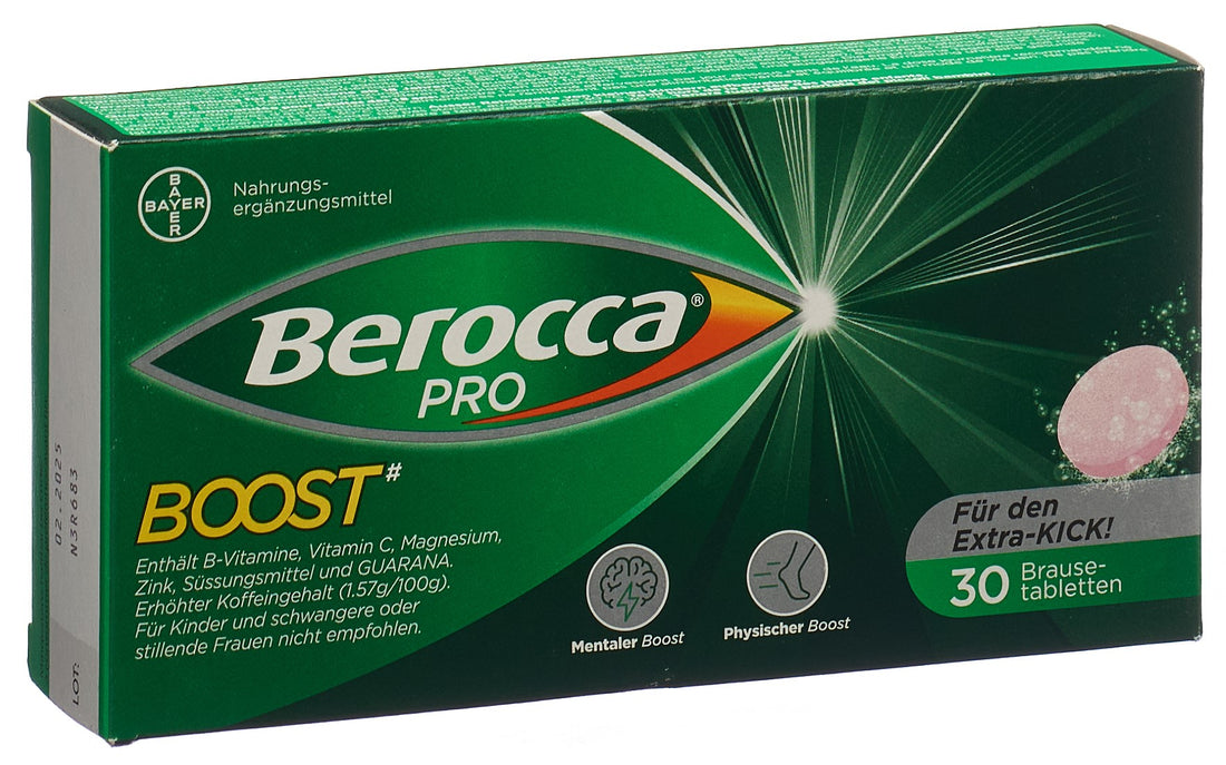 Berocca Boost Comprimés Effervescents 30 Unités | Énergie &amp; Vitalité