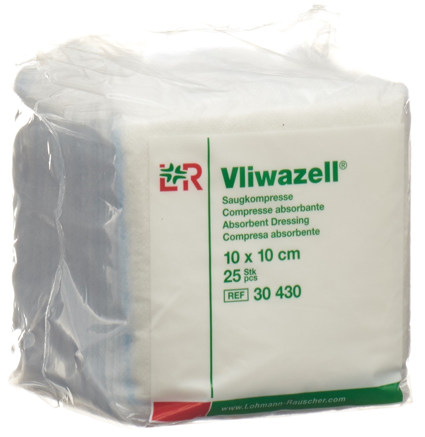 VLIWAZELL compresse absorbante 10x10cm 25 pce
