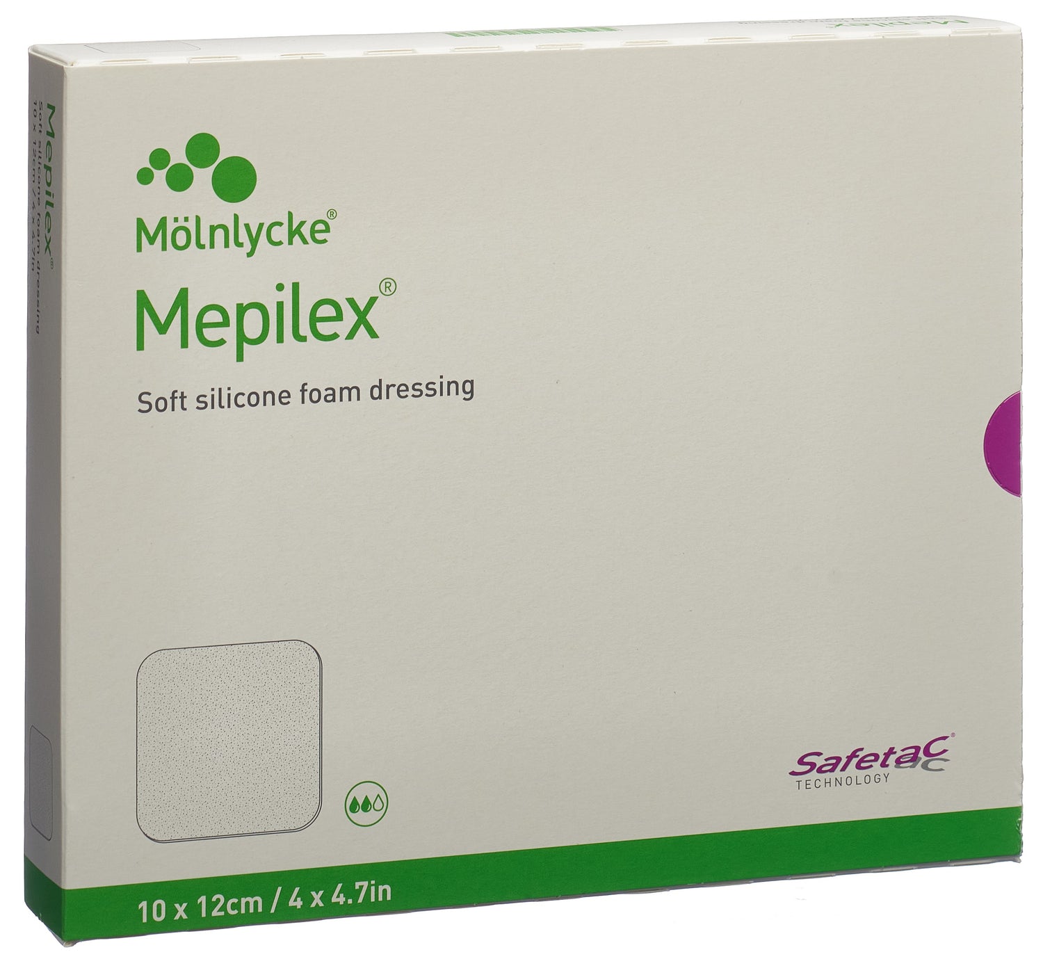 Mölnlycke Mepilex Border Sacrum Pansement Hydrocellulaire Safetac 10x12cm 5 Pièces