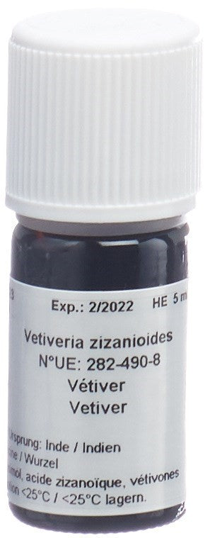 AROMASAN Huile Essentielle Vétiver Bio 5 ml - Relaxant &amp; Apaisant | Bio