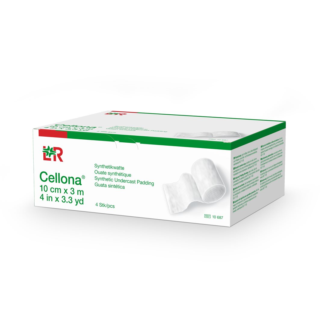 Cellona Ouate Synthétique 10cm x 3m Blanc Rouleau 4 Pièces | Confort &amp; Protection
