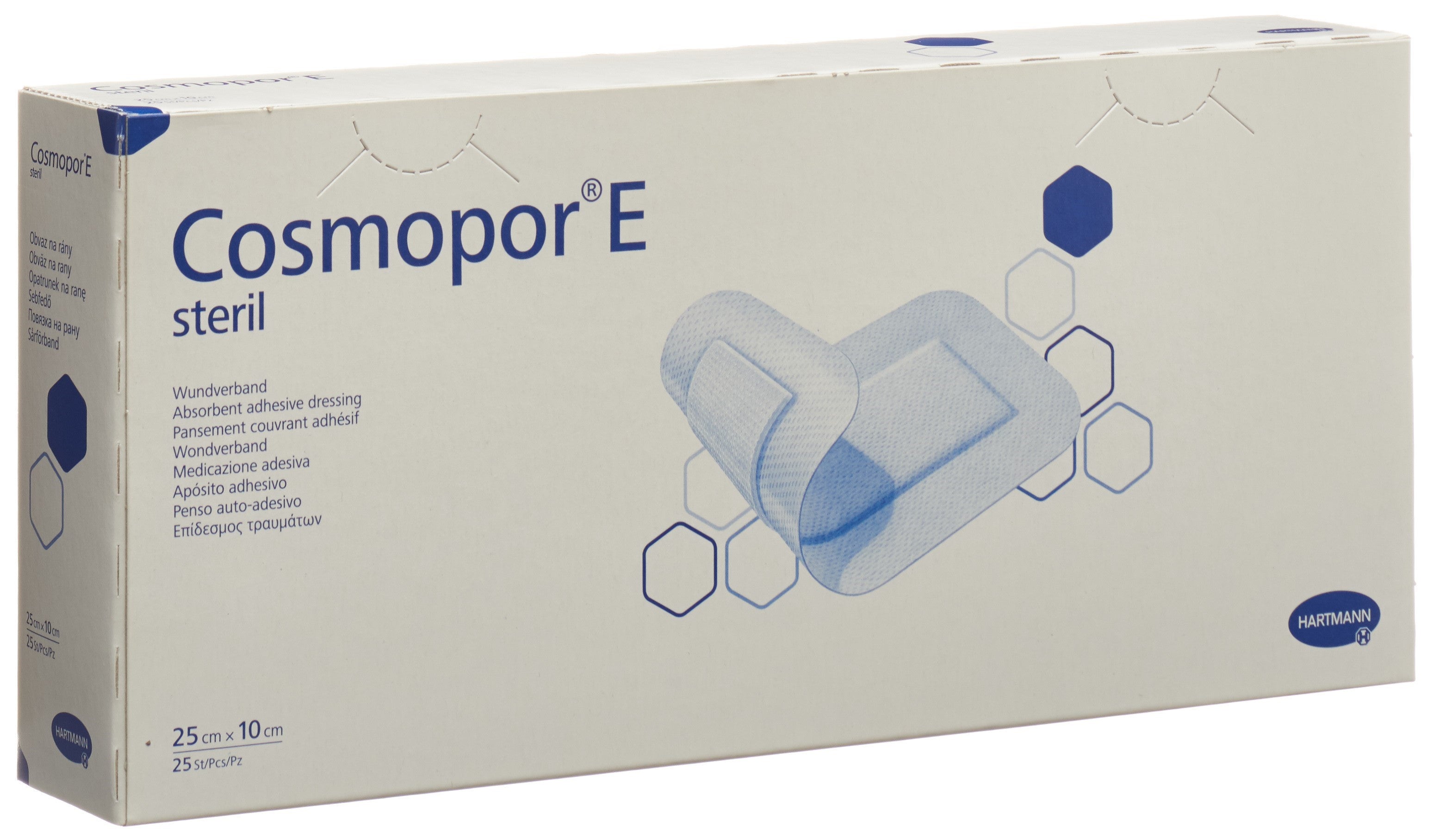 COSMOPOR Pansement Rapide Stérile 25cm x 10cm | Lot de 25