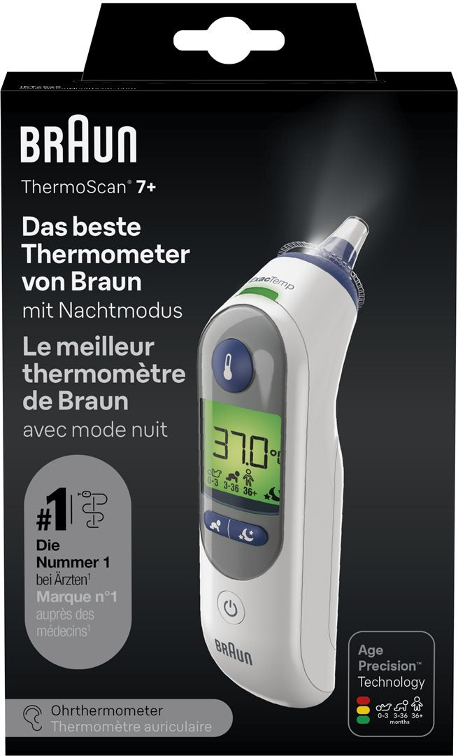 Braun ThermoScan 7 IRT 6525 AgePrecision Thermomètre Auriculaire | Nuit