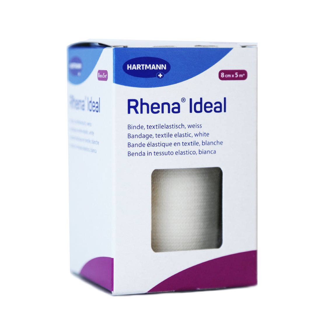 RHENA Ideal Bande Élastique 8 cm x 5 m Blanc | Confort &amp; Maintien