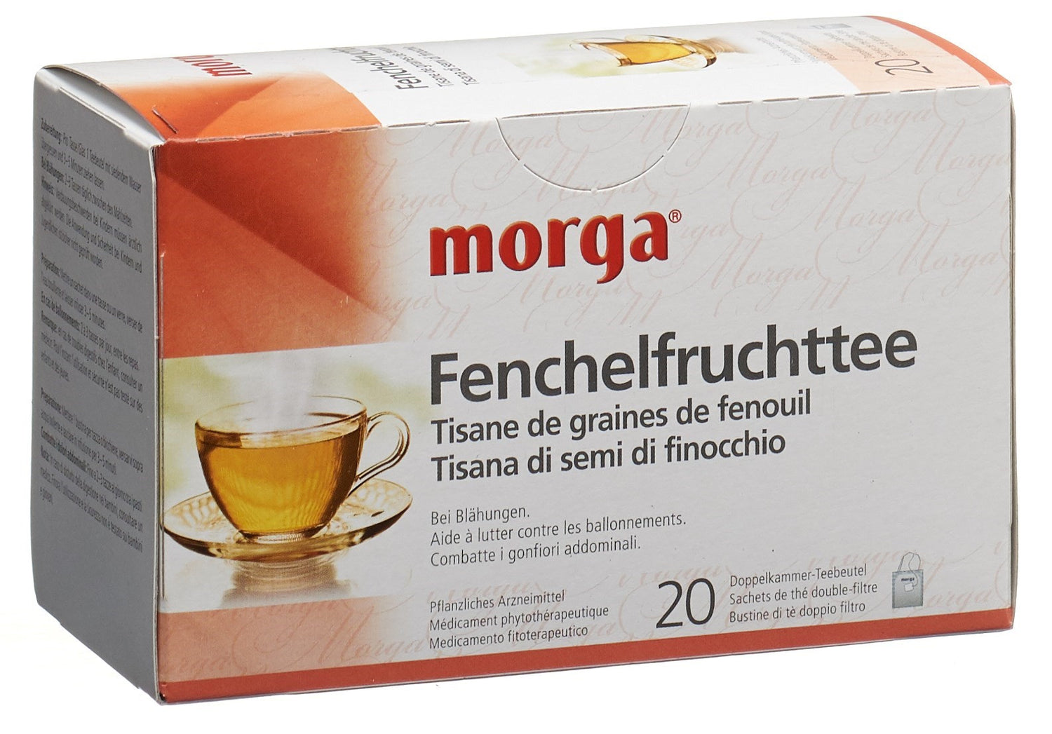 MORGA Tisane Fenouil Bio 20 Sachets Digestion | Confort Intestinal