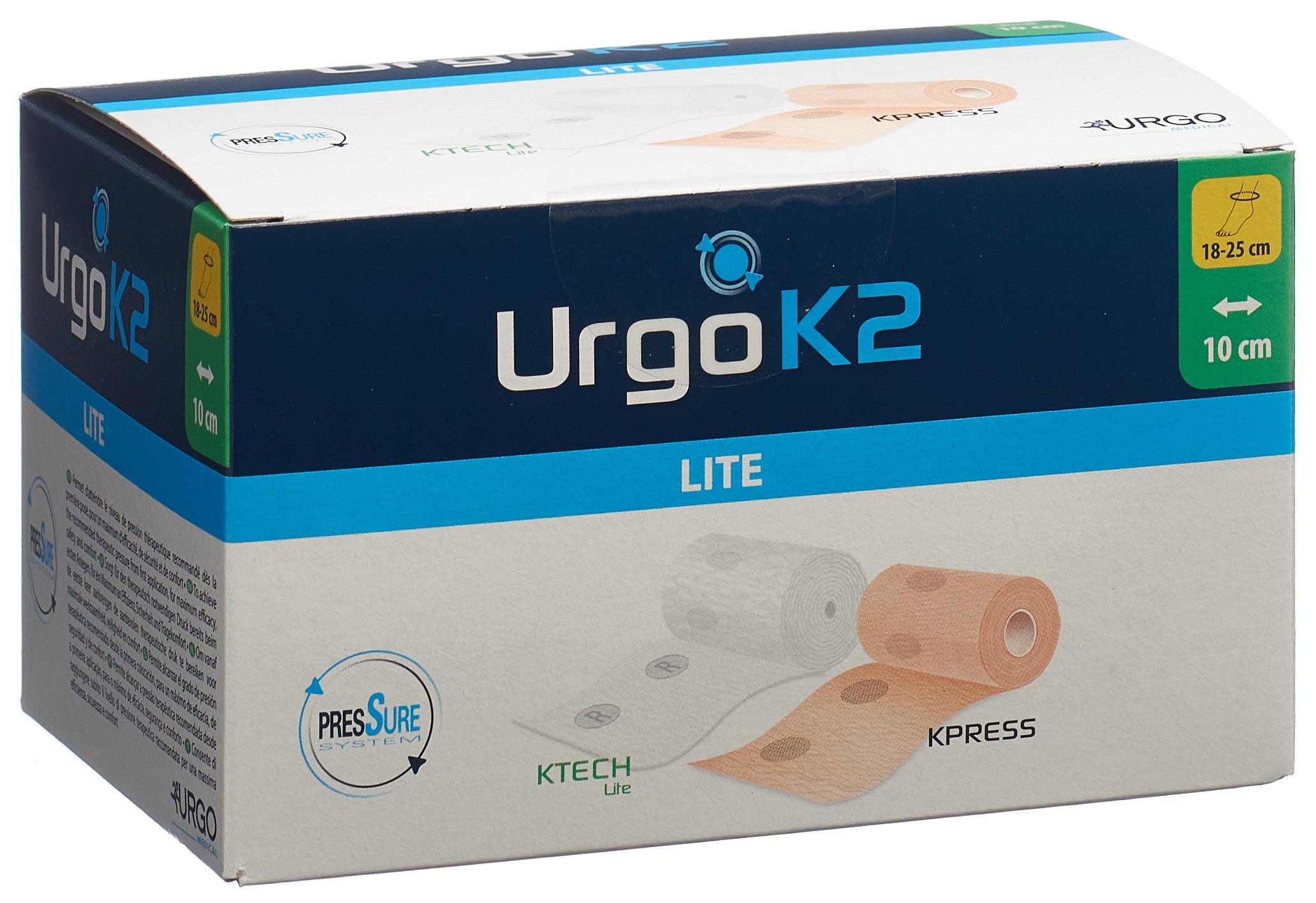 URGO K2 Lite Bande de Compression Jambe 18-25cm | Soin Jambes Lourdes