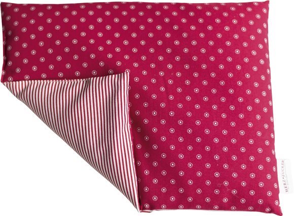 HERZZUCKER Coussin chauffant cervical graines de colza 26x21cm soulagement douleur | Étoile rouge