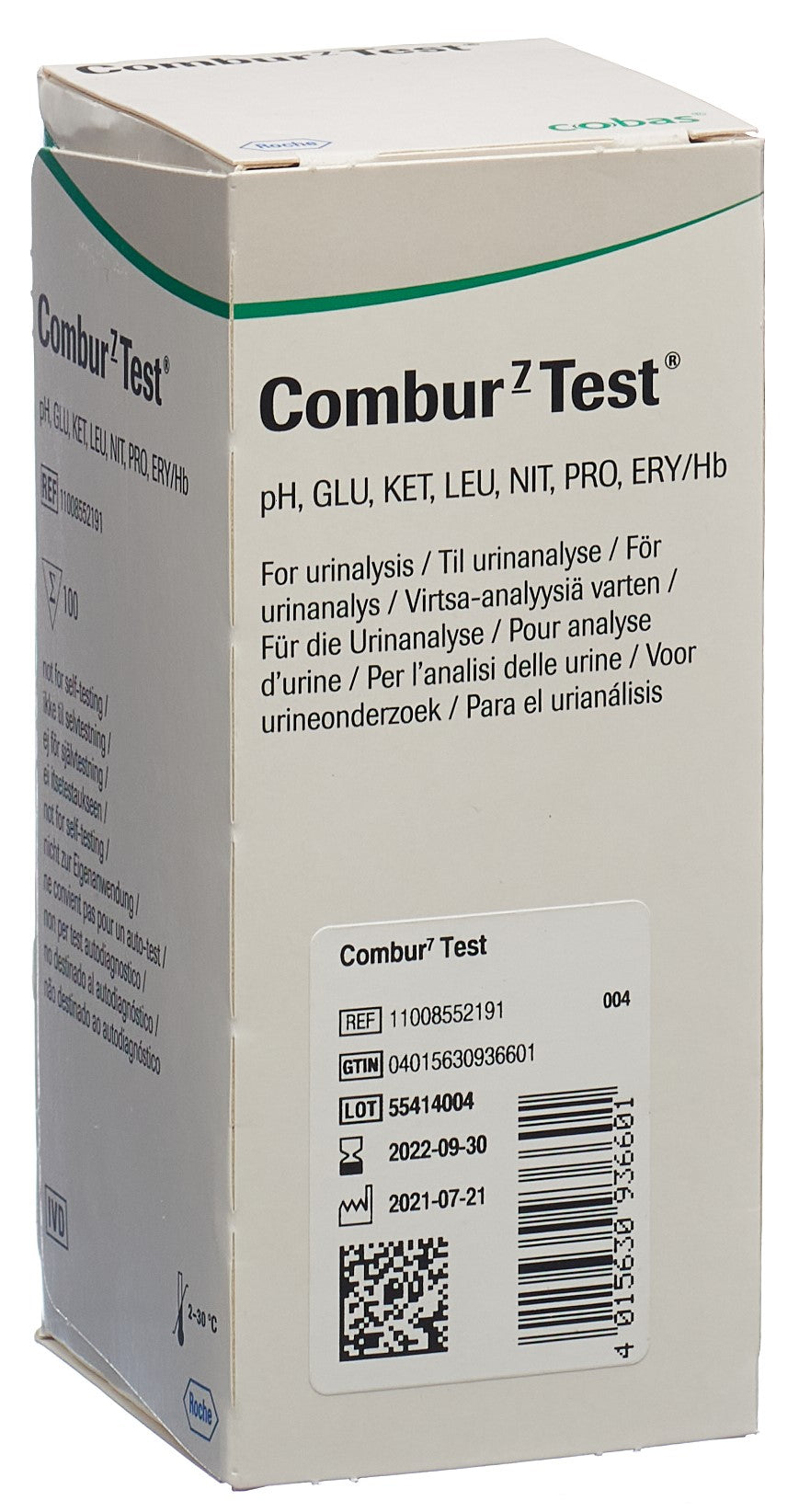 Combur 7 Test Bandelettes Urinaires 100 Pièces | Fiabilité Médicale