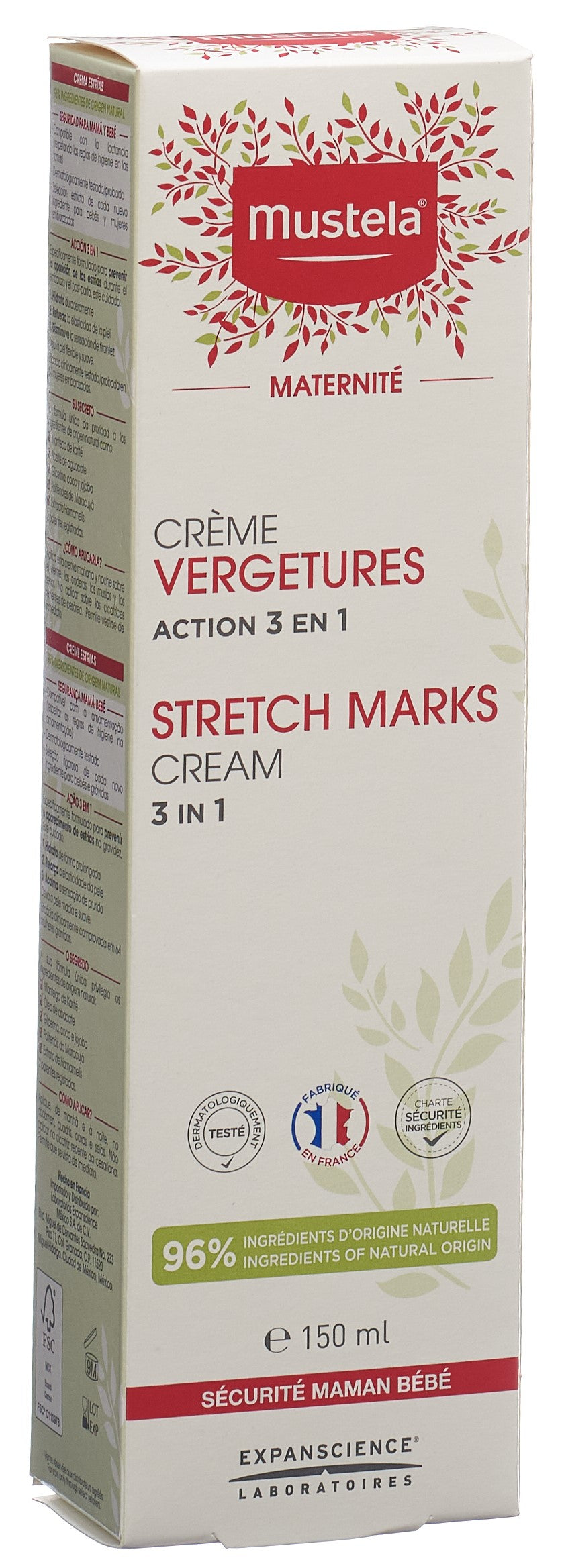 Mustela Maternité Crème Vergetures Prévention &amp; Réduction 150 ml
