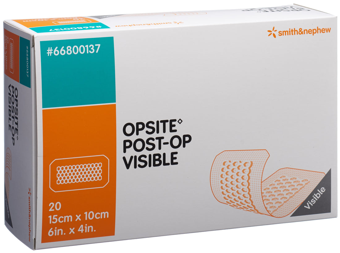 Opsite Post-Op Pansement Transparent 15x10cm | Lot de 20