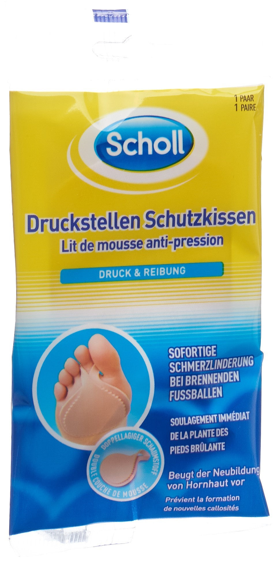 Scholl Semelles Confort Anti-Pression | 1 Paire