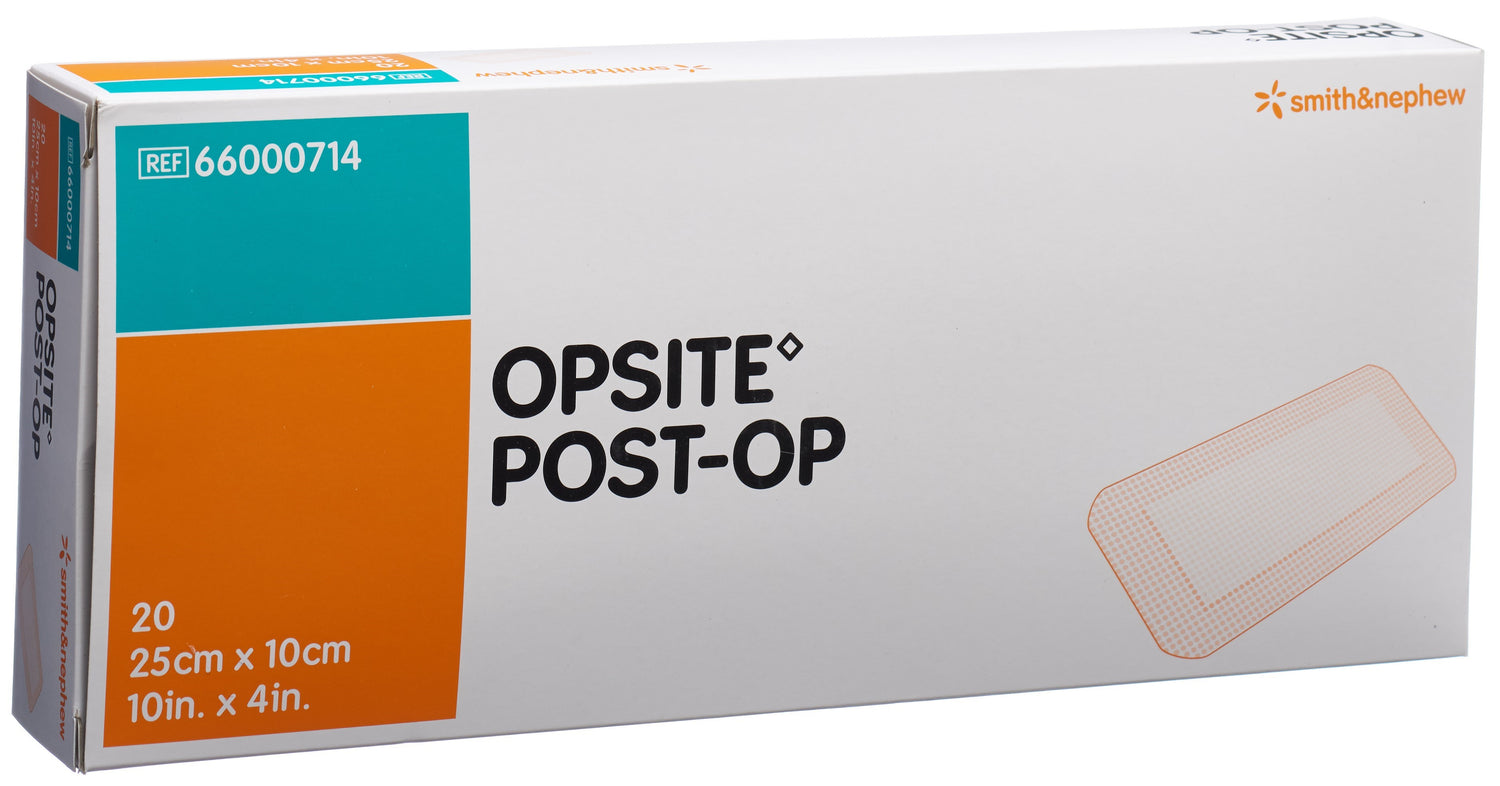 OPSITE POST-OP Pansement Film 25x10cm Stérile 20 Sachets