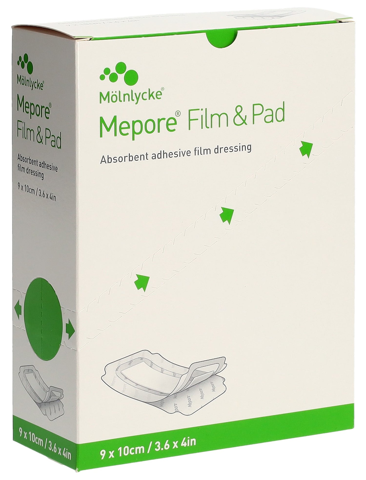 MEPORE Film &amp; Pad Pansement Adhésif 9x10cm 30 Pièces