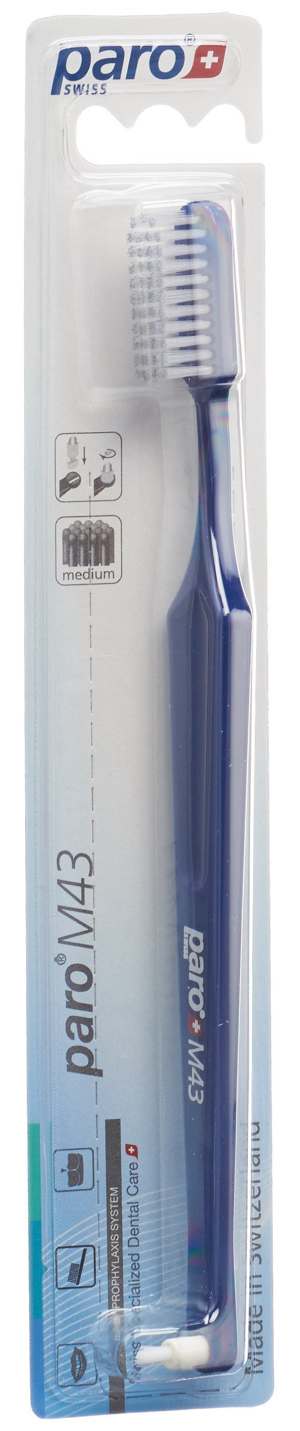 PARO Brosse à Dents M43 Medium 4 Rangées Interspace | Soin Buccal Efficace