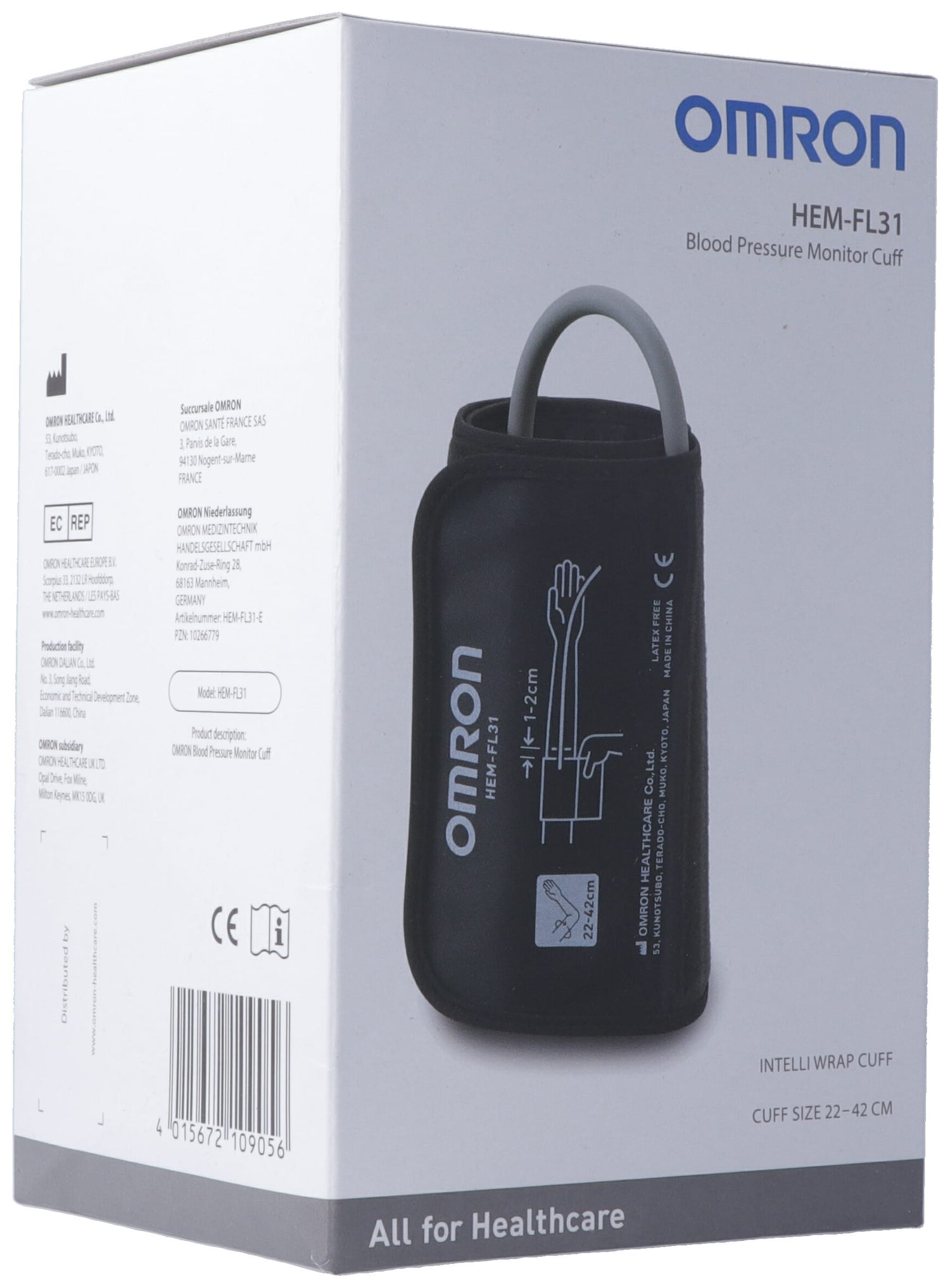 OMRON Intelli Wrap Manchette Bras 22-42cm Précision | Tensiomètre