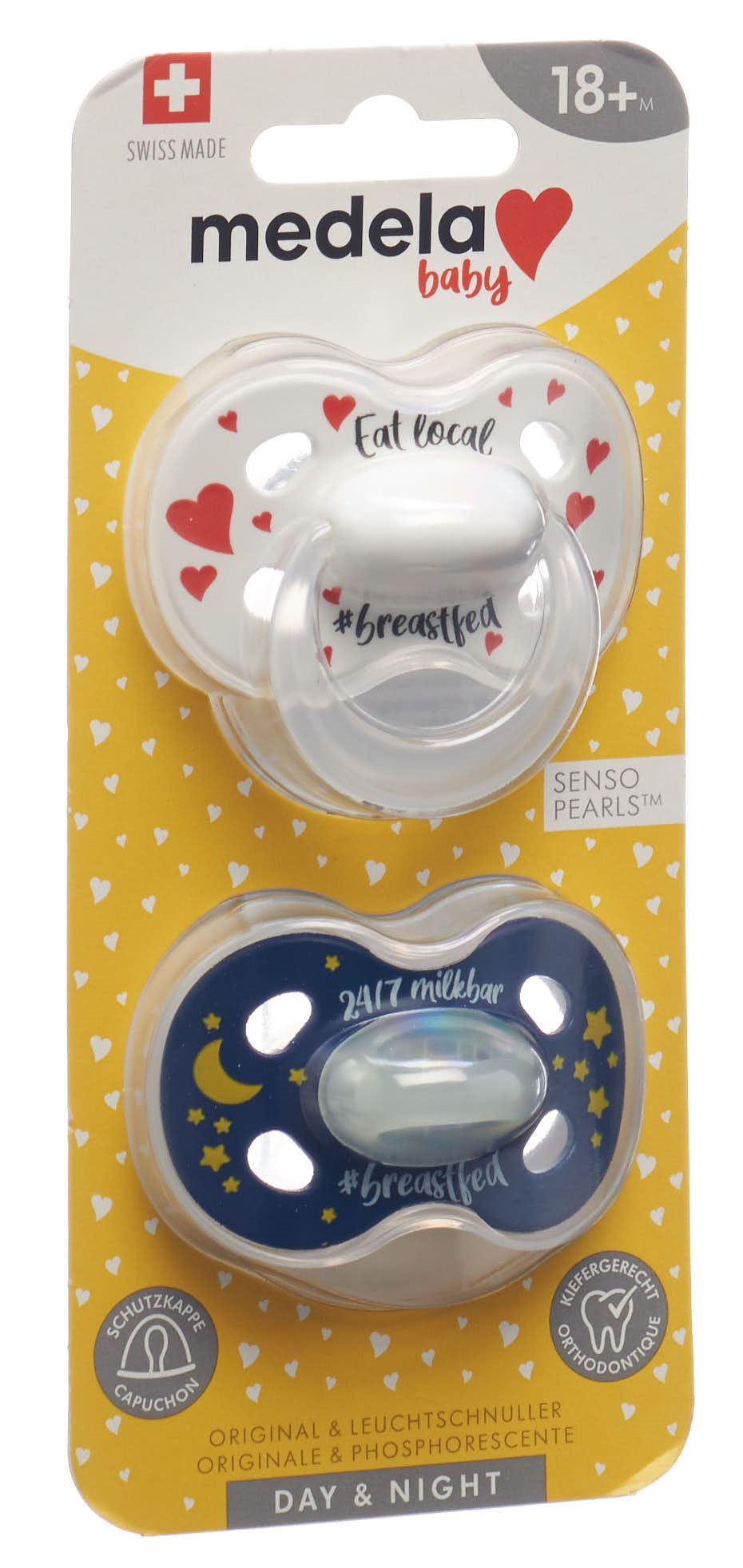 Medela Sucette Day&amp;Night 18+ Mois Bébé Apaisement | Lot 2 Pièces