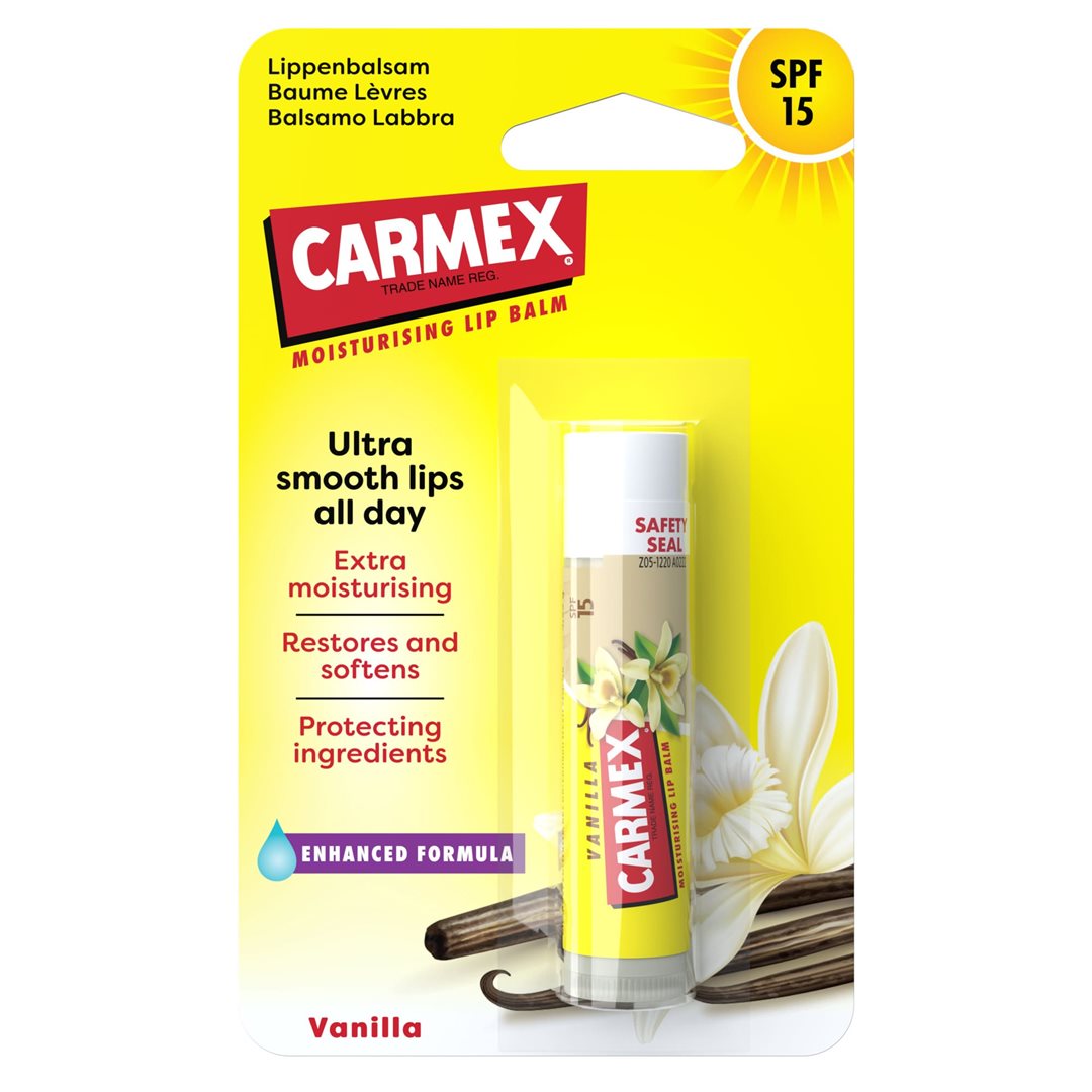 Carmex Baume Lèvres Vanille SPF15 Stick 4.25 g Hydratation Intense