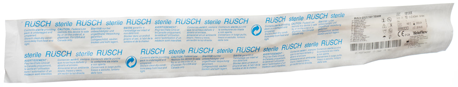 RÜSCH Gold Sonde à Ballonnet CH12 40cm 5-10ml Confort | Dispositif Médical