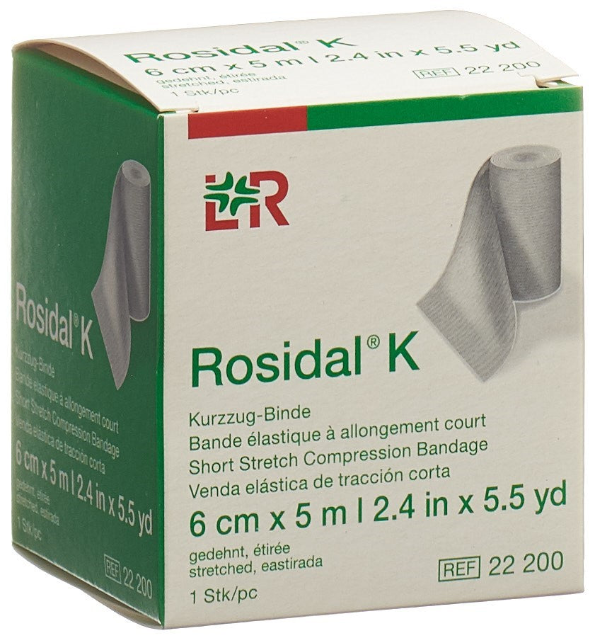 ROSIDAL K Bande Élastique Allongement 6 cm x 5 m | Confort &amp; Maintien