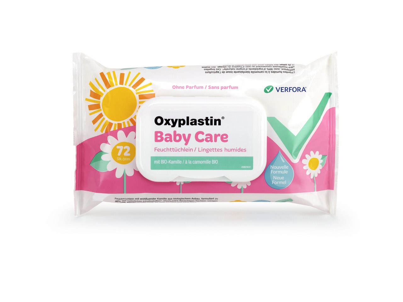 Oxyplastin BabyCare Lingettes Nettoyantes Douces Lot 72 Pièces