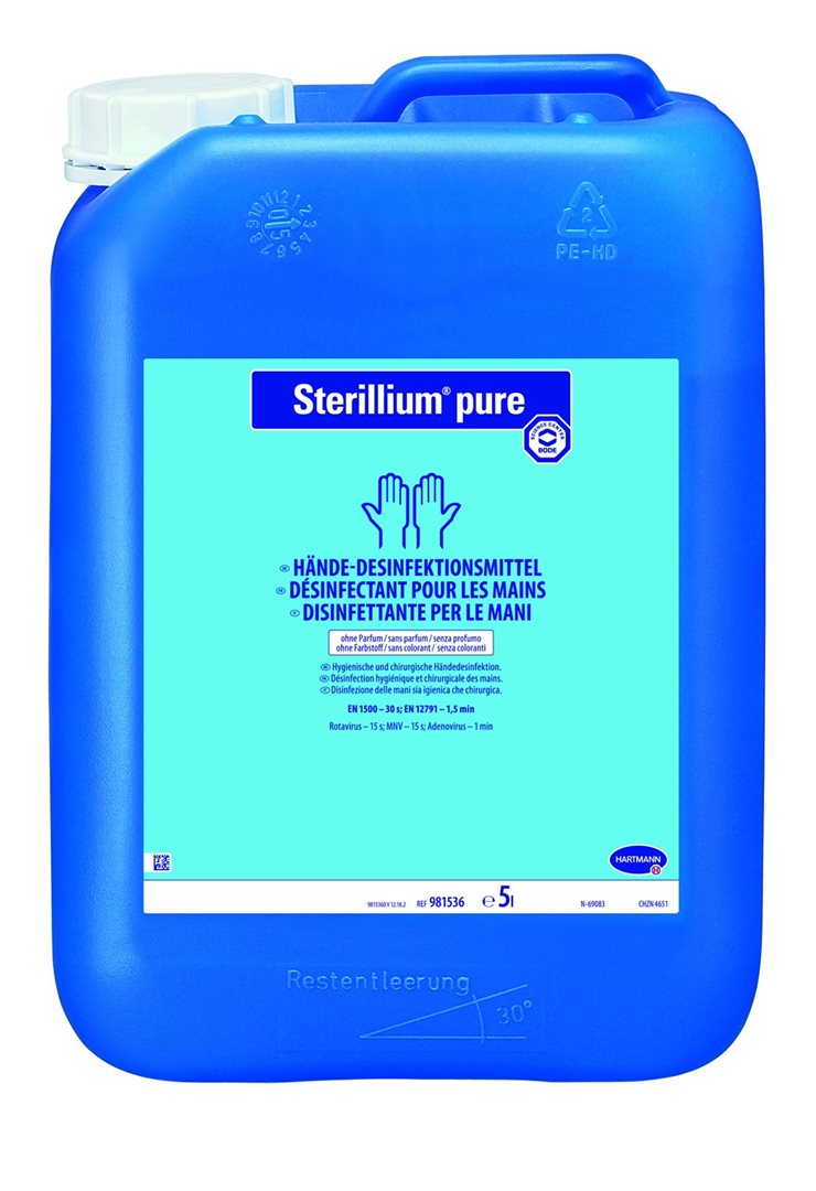 STERILLIUM pure Solution Désinfectante 5 L | Hygiène Main Efficace