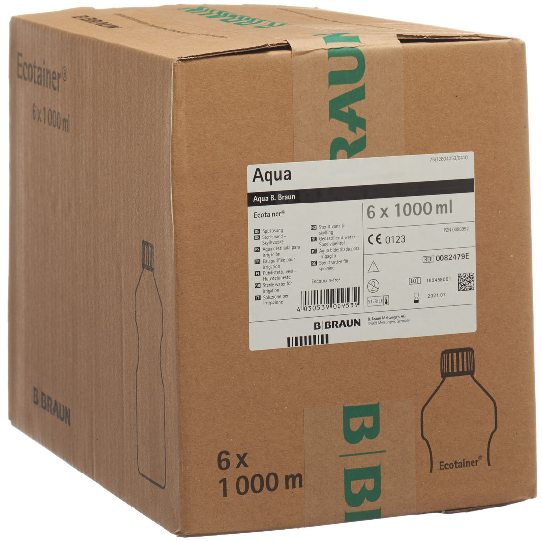Braun Aqua Dest Eau Distillée 1000ml | Ecotainer