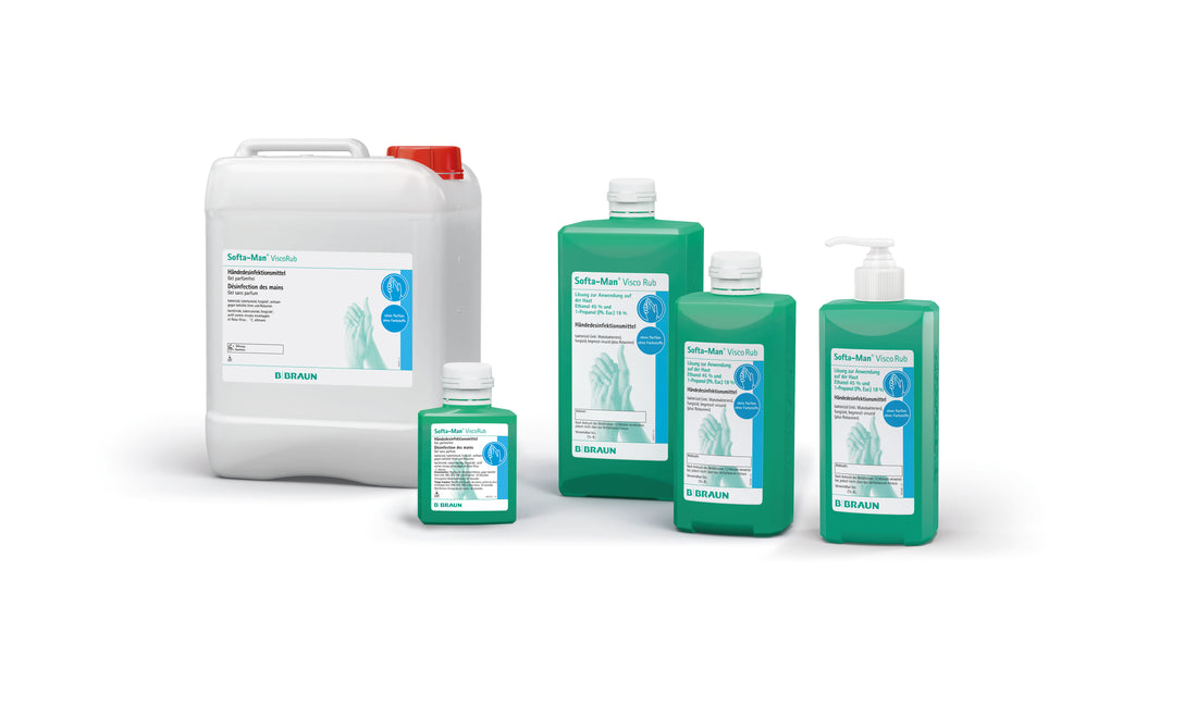 SOFTA-MAN VISCORUB Désinfectant Mains Pompe 500 ml Efficace