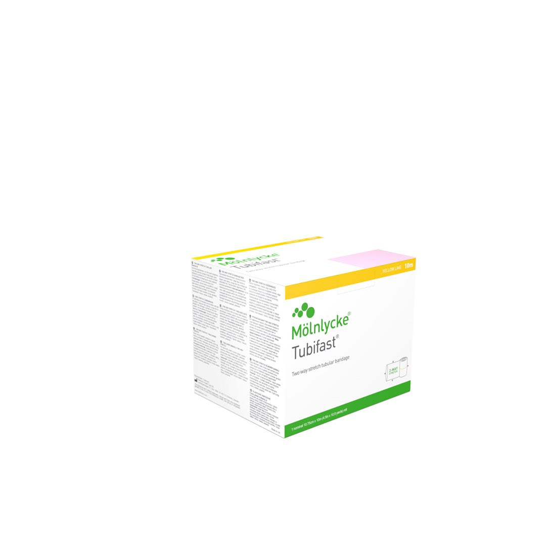 TUBIFAST Rétention Tubulaire Jaune | Fixation Sécurisée 10.75 cm x 10 m