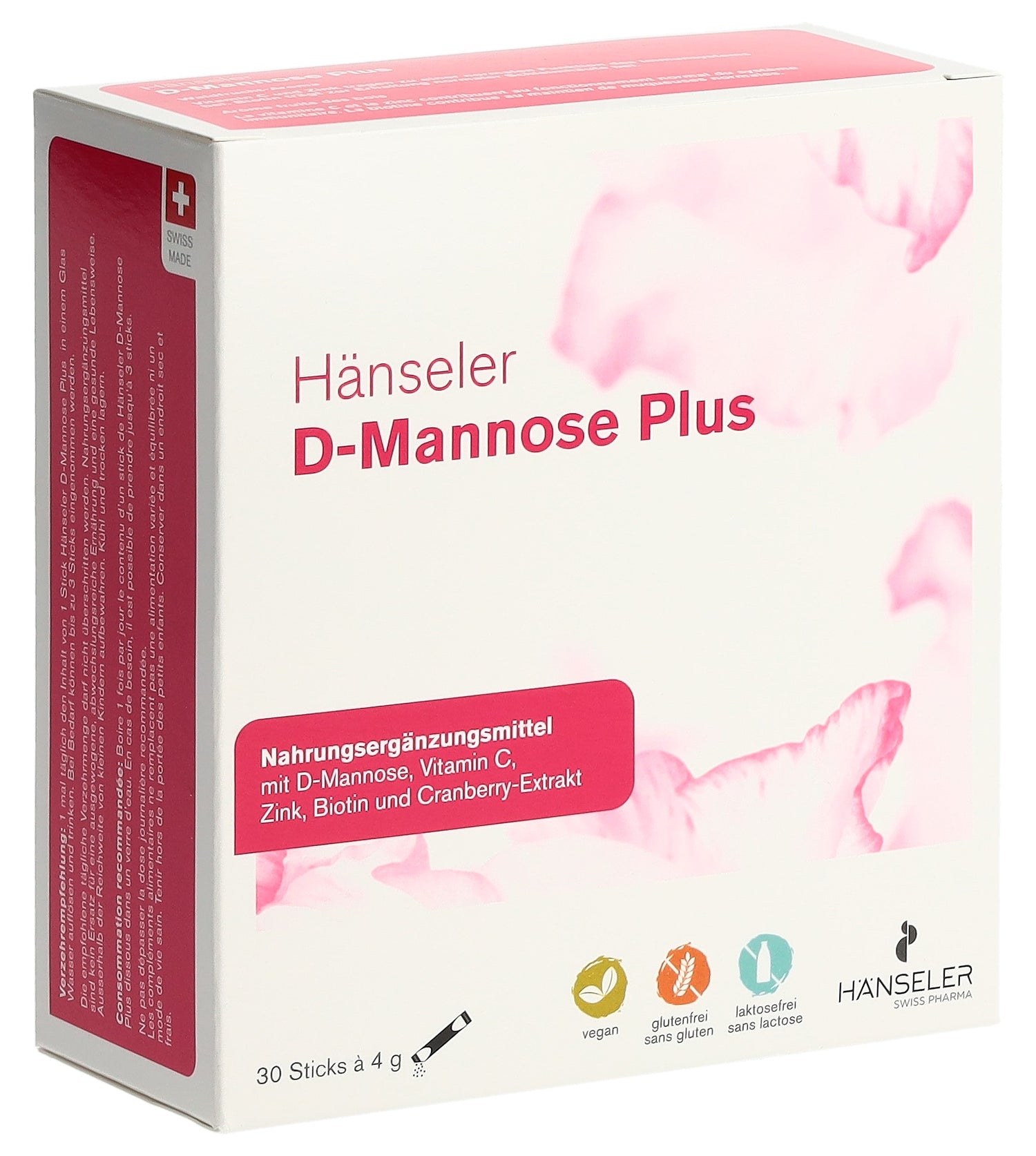 Hänseler D-Mannose Plus Stick 4g | Soutien Urinaire Efficace