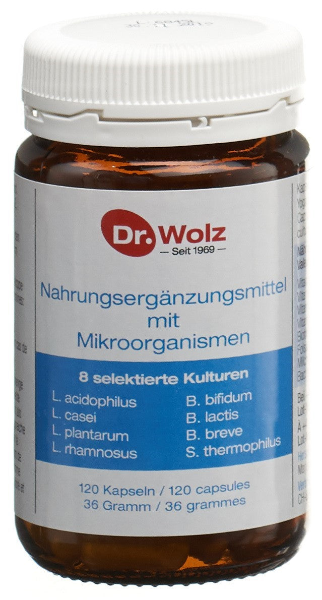 Dr. Wolz Probiotic Microorganismes 120 Gélules | Santé Intestinale