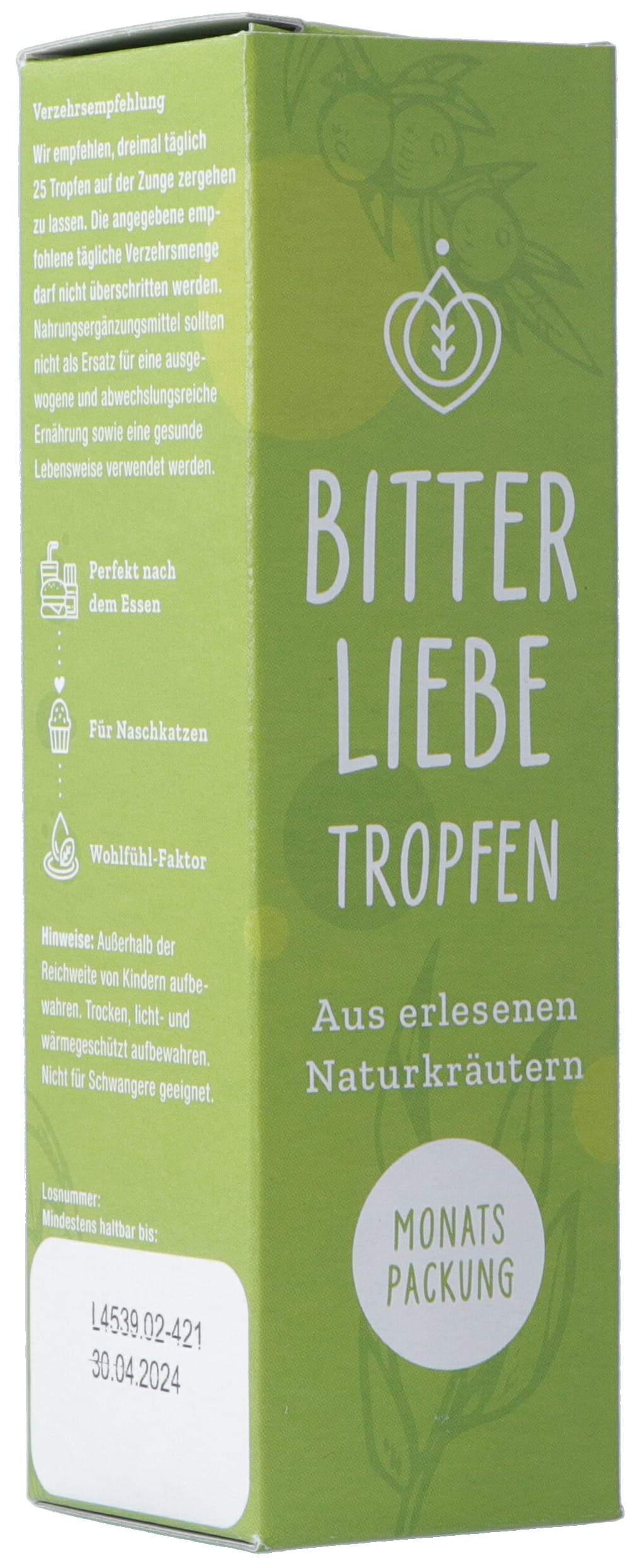 BITTERLIEBE Gouttes Digestion Apaisée | Flacon 50 ml
