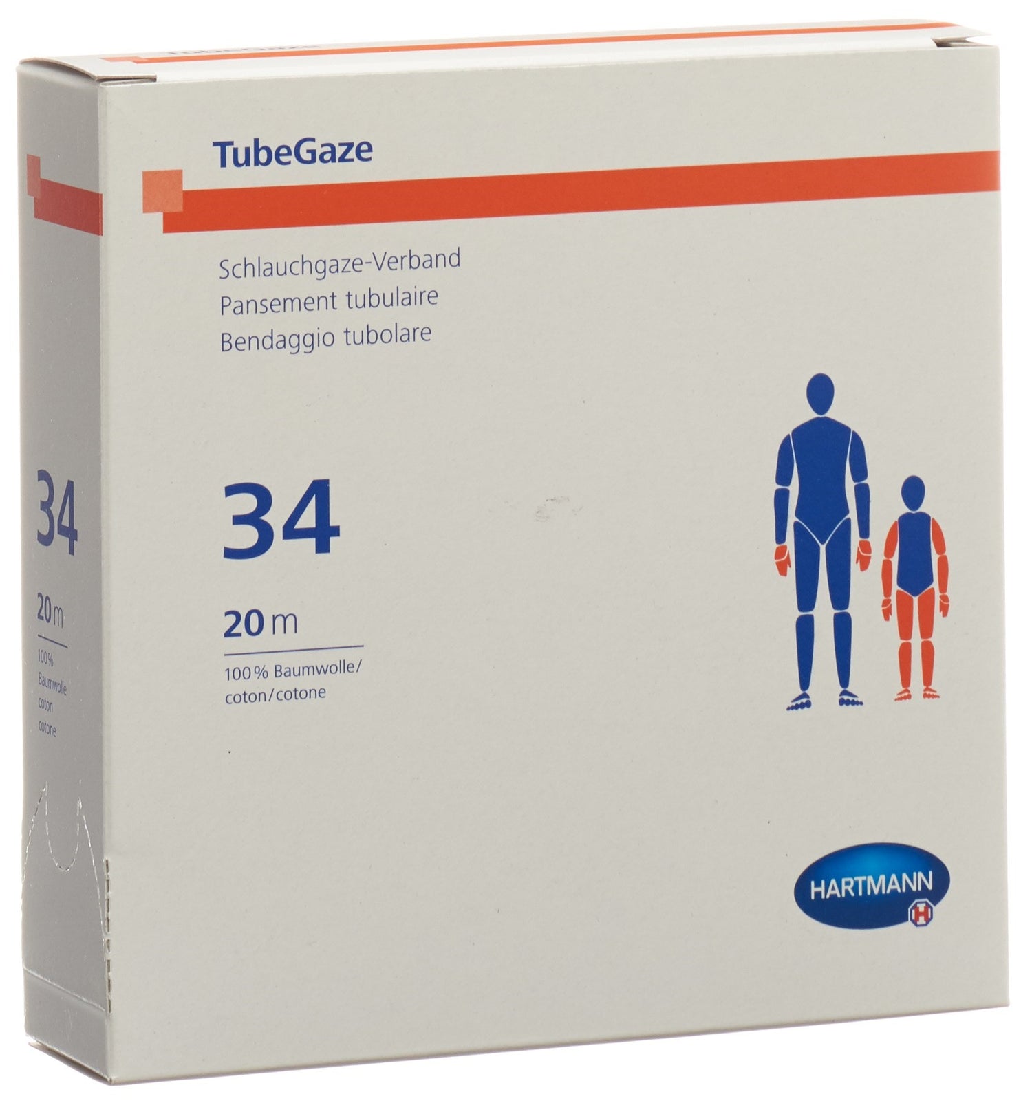 TUBEGAZE Pansement Tubulaire Elastique 20m Taille 34 | Confort &amp; Maintien