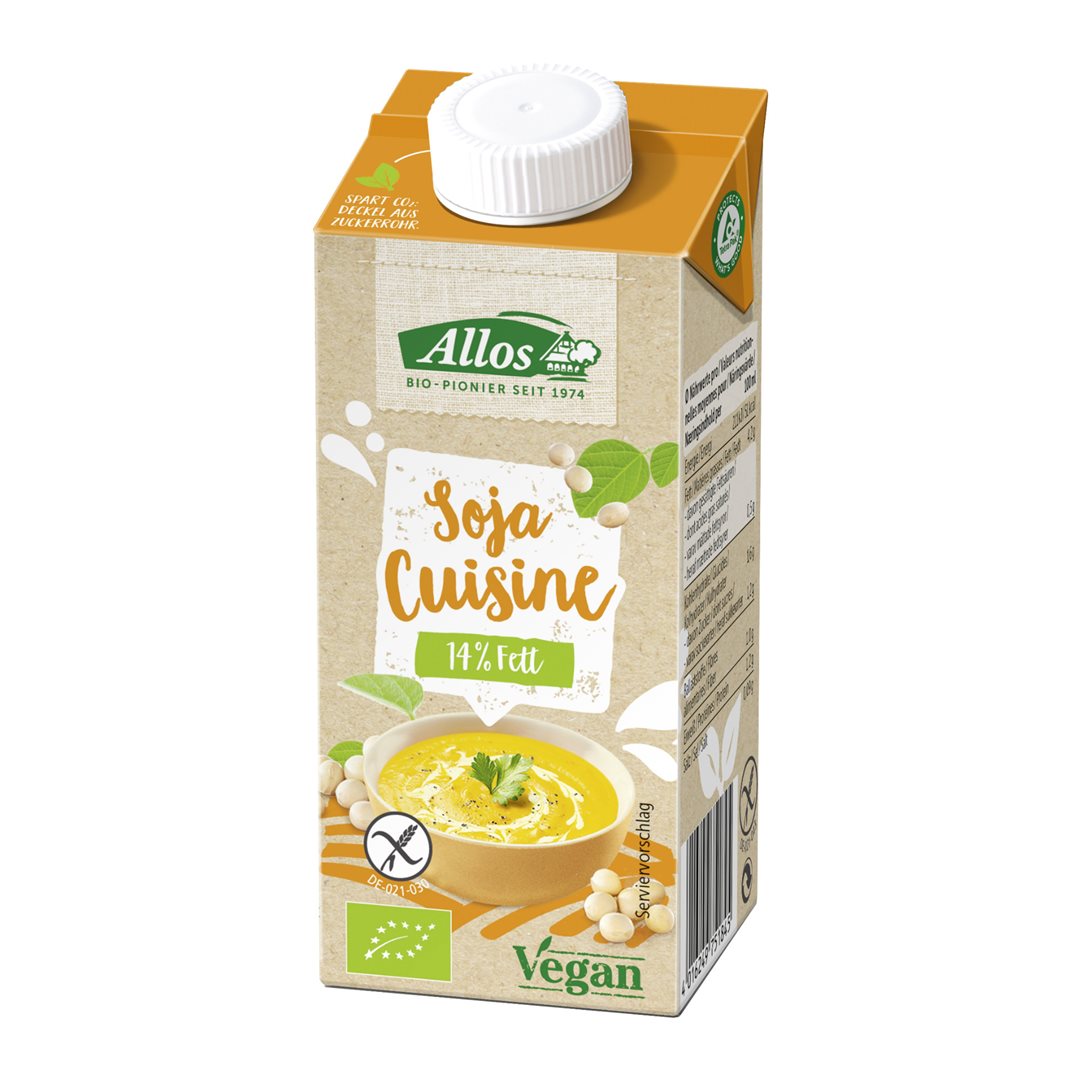 ALLOS Cuisine Soja Tetra 200 ml | Lait Végétal Bio