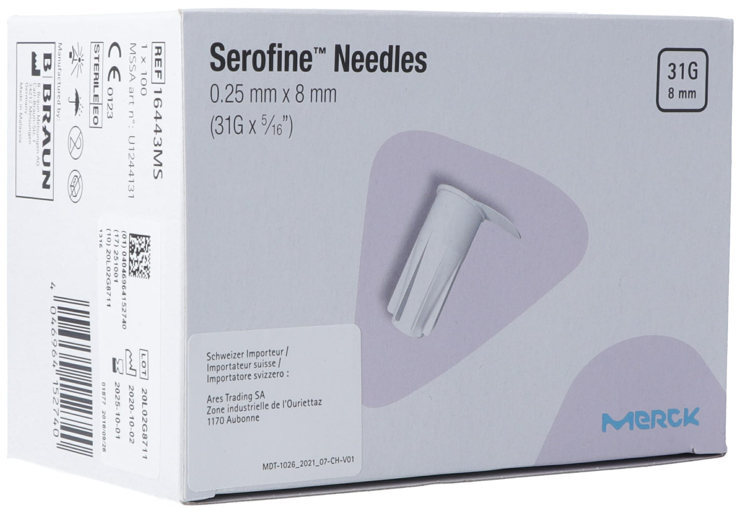 SEROFINE Easypod Auto-Injecteur Aiguilles 31G 100 Pièces | Confort &amp; Précision