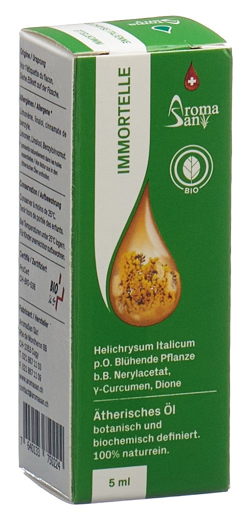 AROMASAN Hélichryse Italienne Huile Essentielle Bio 5 ml | Soin Ciblé