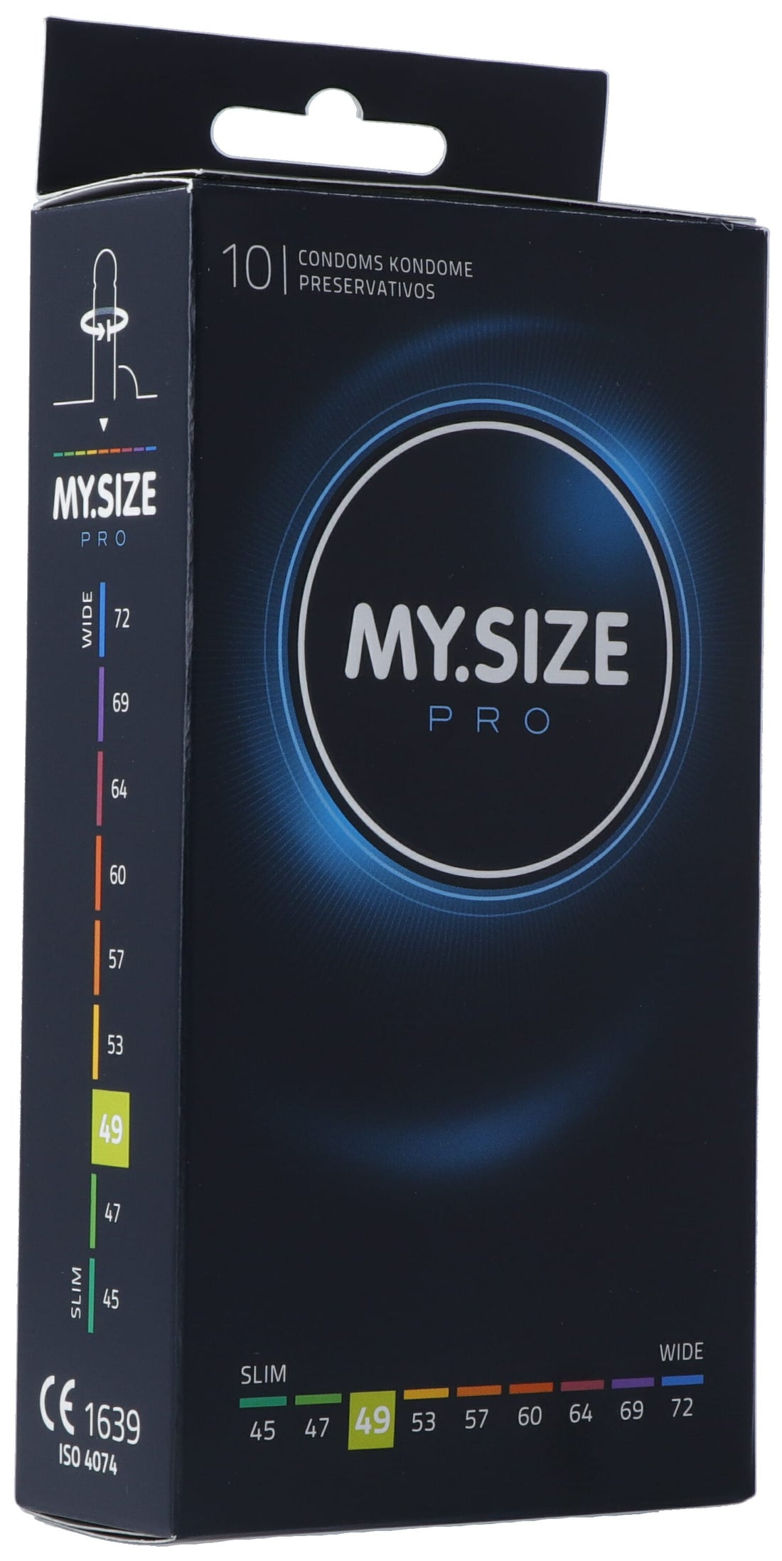 MY SIZE PRO Préservatifs Fins 49mm Confort &amp; Sécurité | Boîte 10 Unités