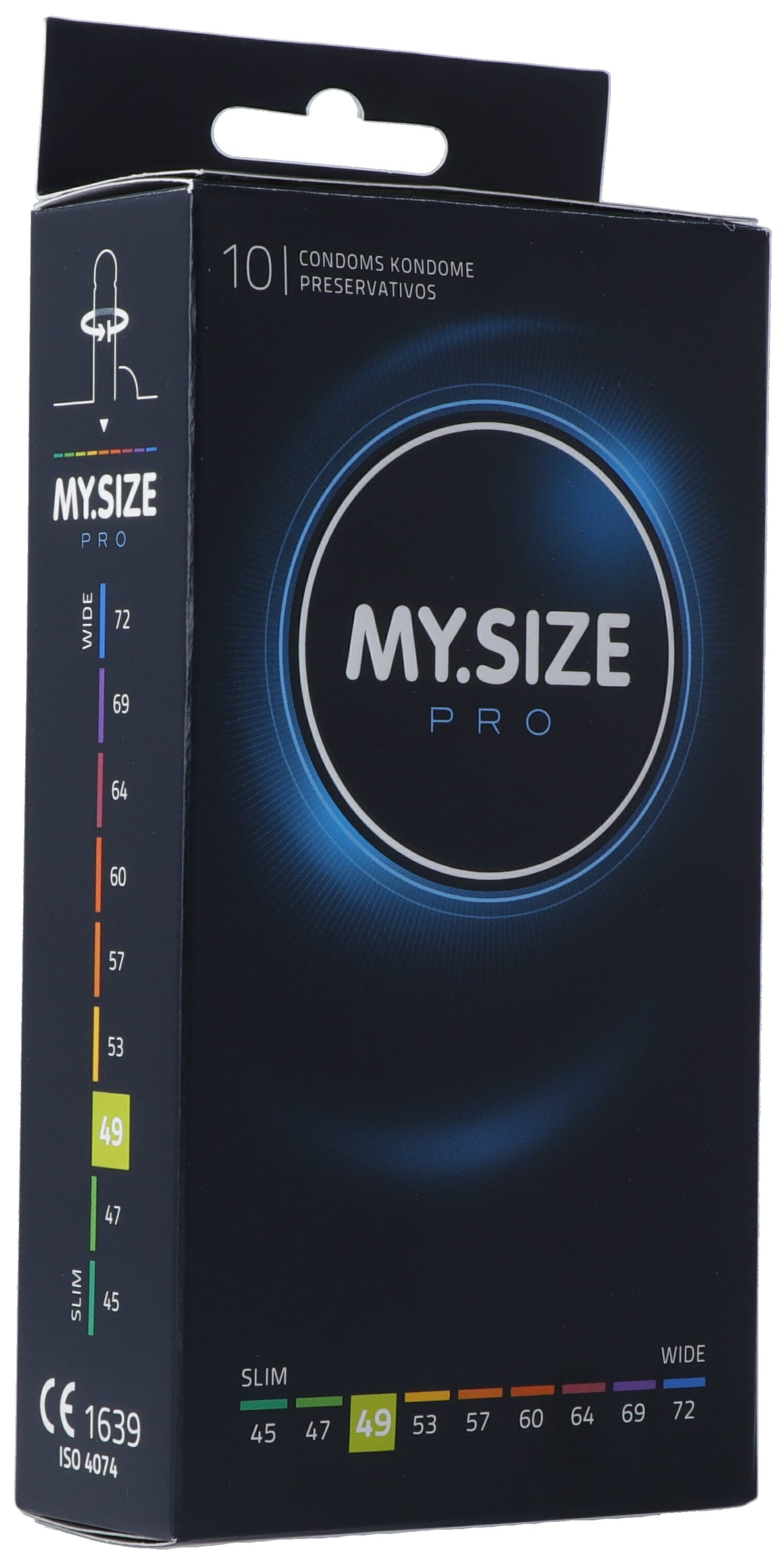MY SIZE PRO Préservatifs Fins 49mm Confort &amp; Sécurité | Boîte 10 Unités