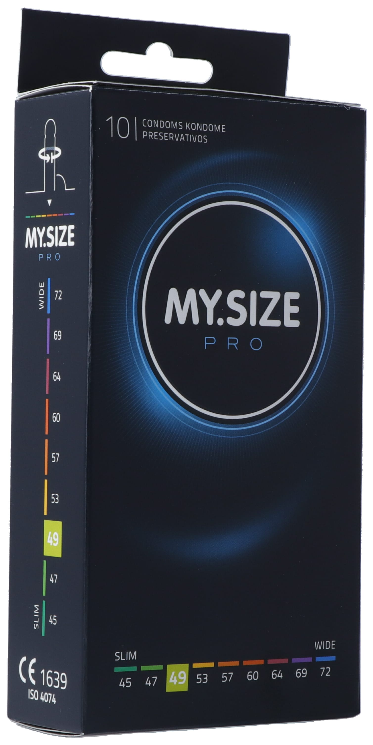 MY SIZE PRO Préservatifs Fins 49mm Confort &amp; Sécurité | Boîte 10 Unités